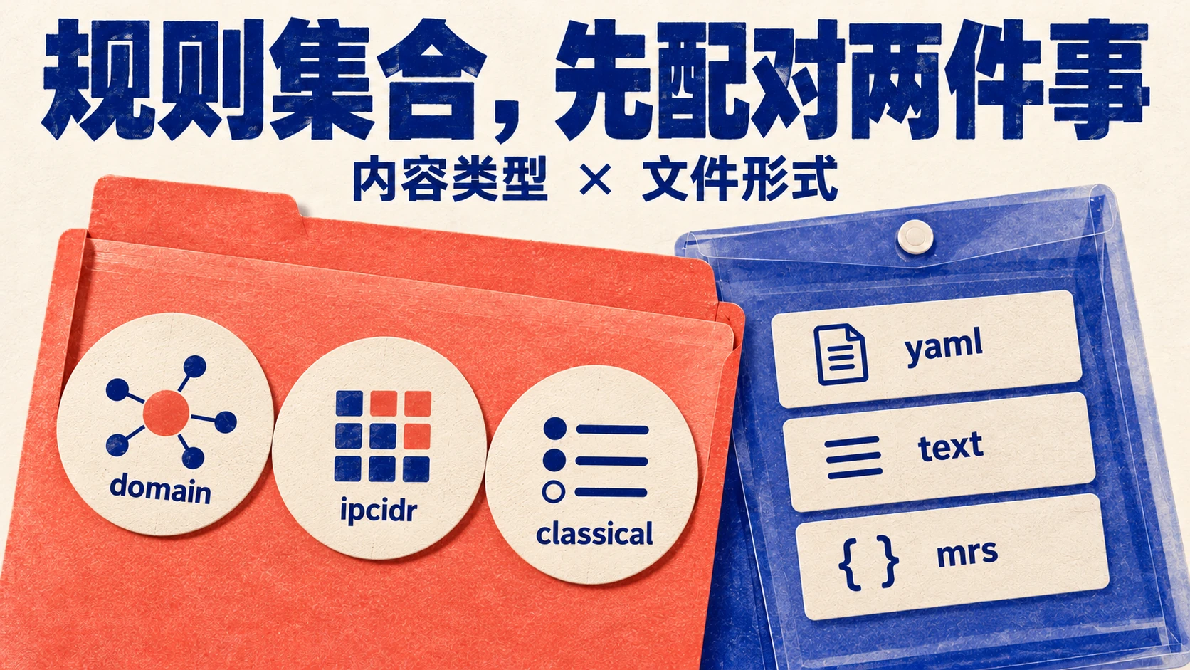 内容类型与文件形式两项分别配对的原创规则集合封面